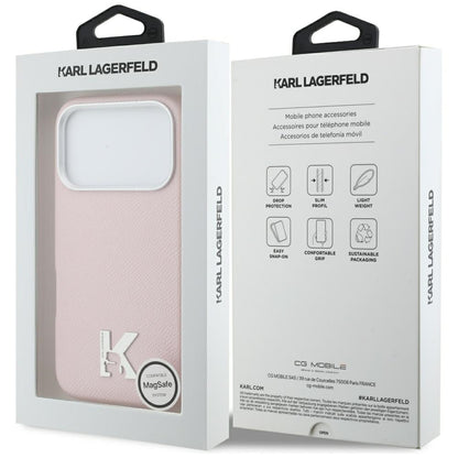 MagSafe cover til Apple iPhone 17 Pro Max, Karl Lagerfeld, Karl Head Logo, Pink