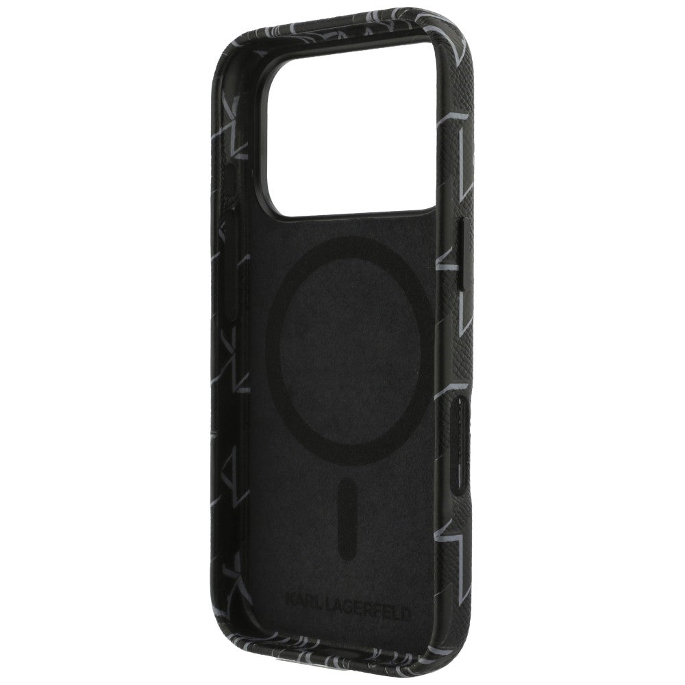 MagSafe cover til Apple iPhone 17 Pro Max, Karl Lagerfeld, KL Monogram Logo, Sort