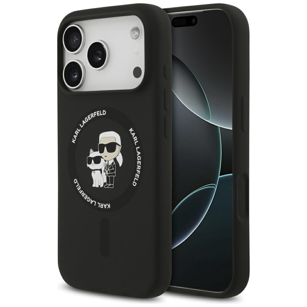 MagSafe cover til Apple iPhone 17 Pro Max, Karl Lagerfeld, Ring Karl & Choupette, Sort