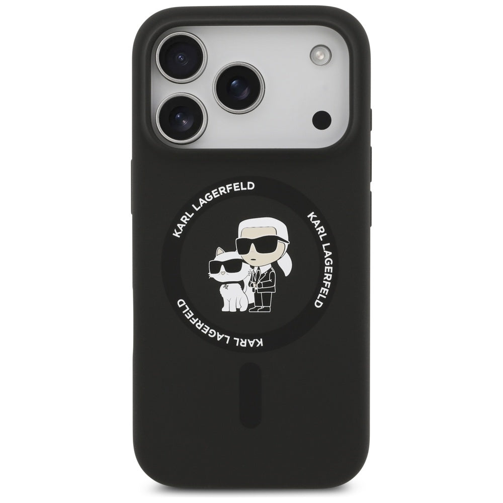 MagSafe cover til Apple iPhone 17 Pro Max, Karl Lagerfeld, Ring Karl & Choupette, Sort