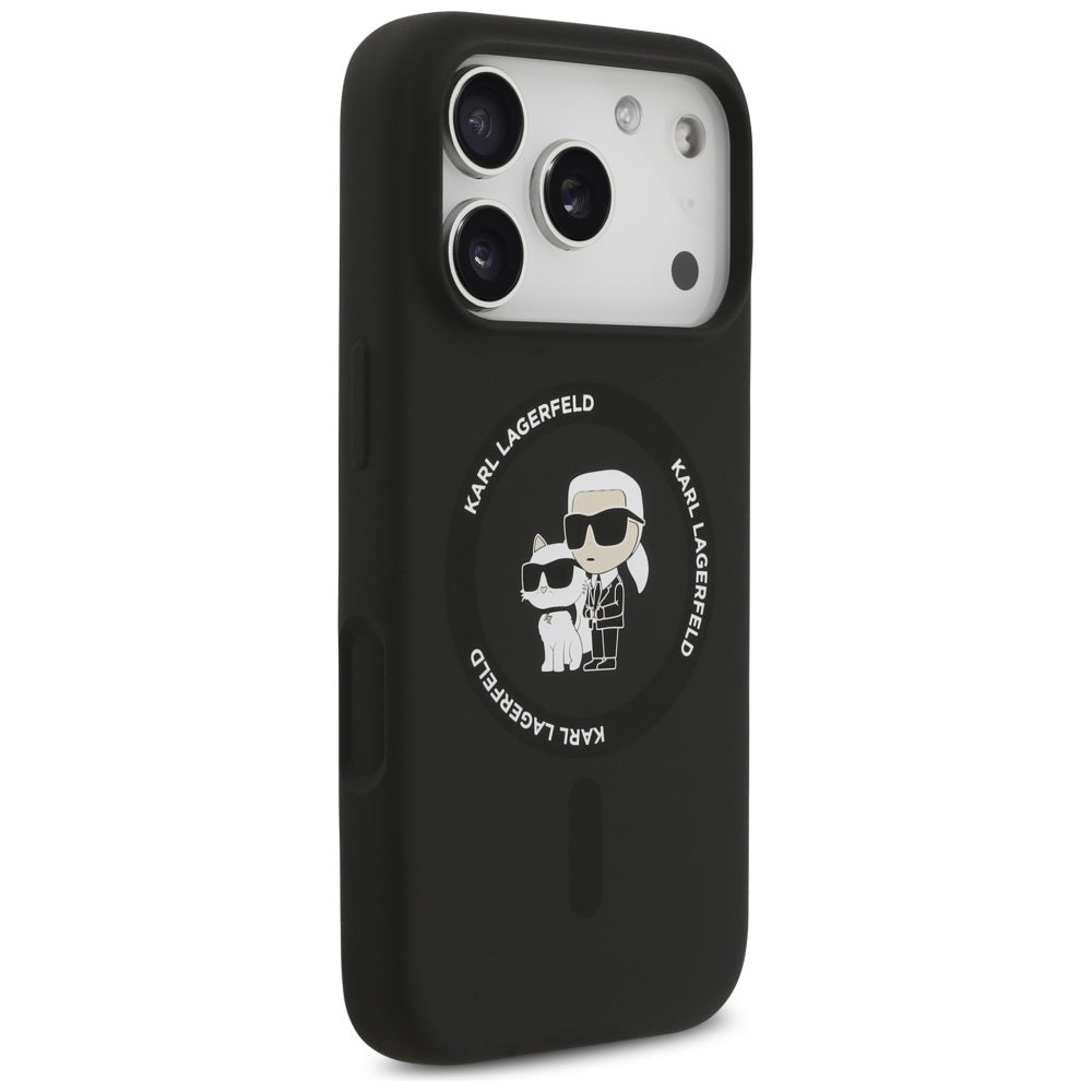 MagSafe cover til Apple iPhone 17 Pro Max, Karl Lagerfeld, Ring Karl & Choupette, Sort