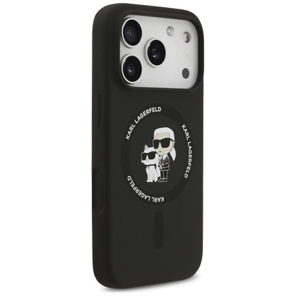 MagSafe cover til Apple iPhone 17 Pro Max, Karl Lagerfeld, Ring Karl & Choupette, Sort