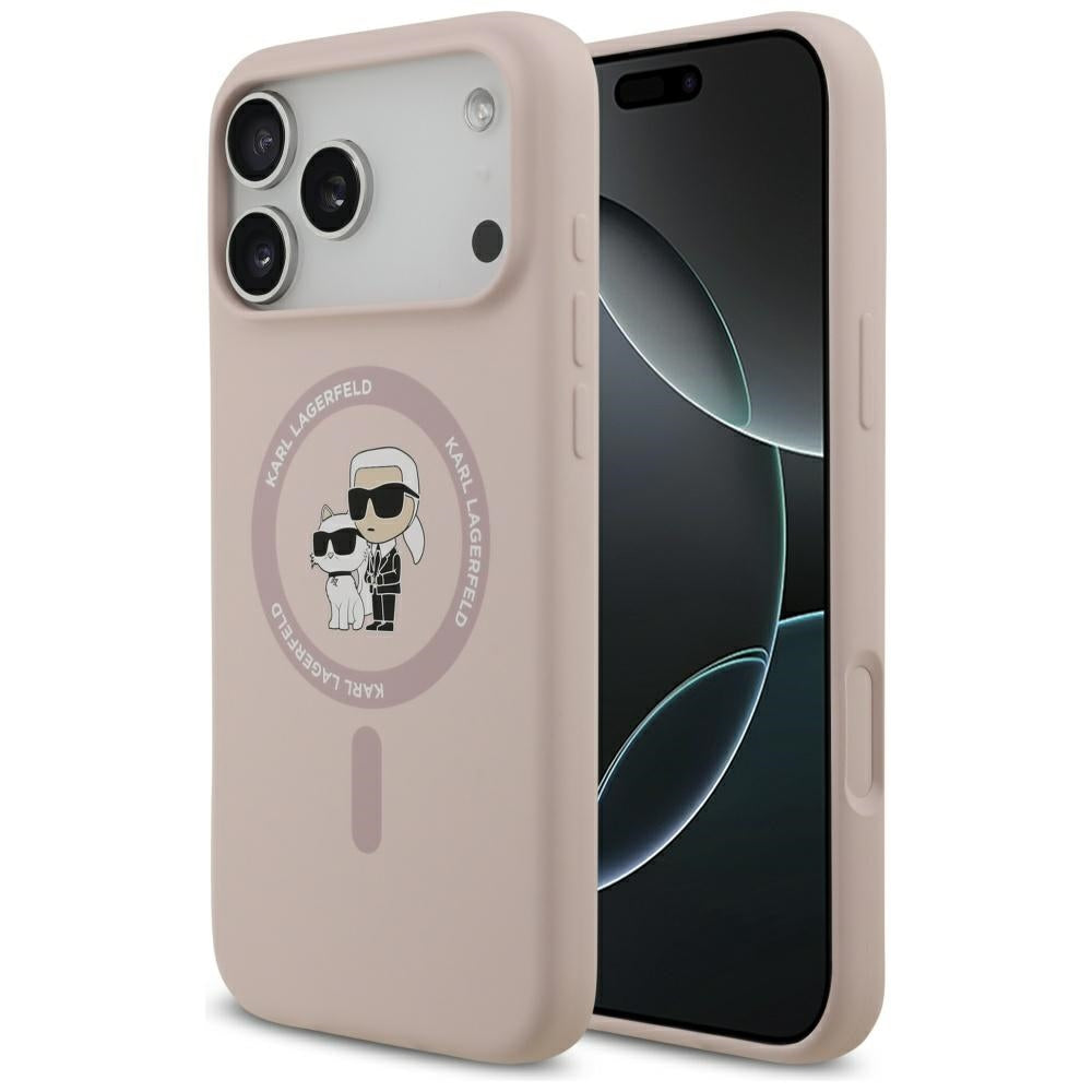 MagSafe cover til Apple iPhone 17 Pro Max, Karl Lagerfeld, Ring Karl & Choupette, Pink