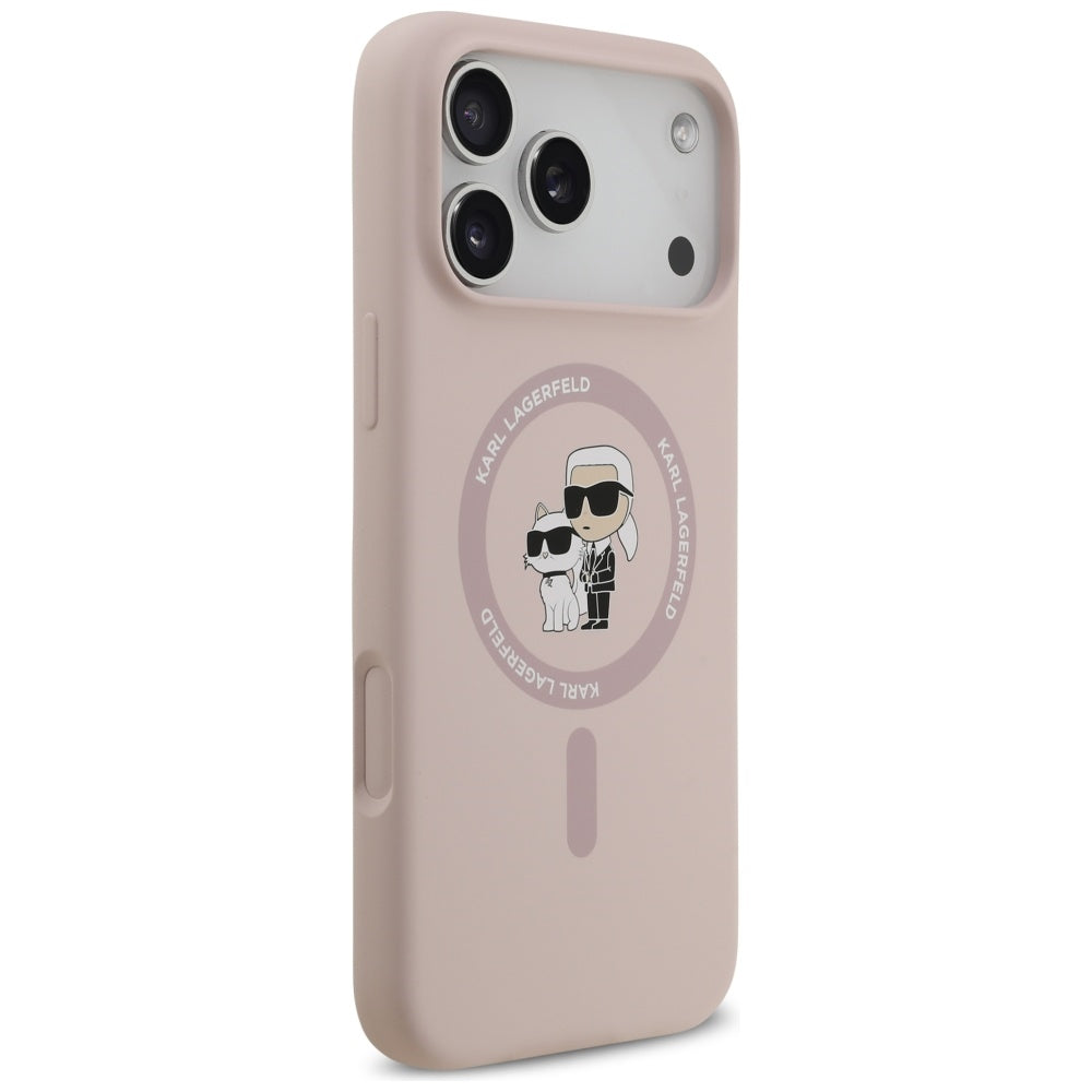 MagSafe cover til Apple iPhone 17 Pro Max, Karl Lagerfeld, Ring Karl & Choupette, Pink