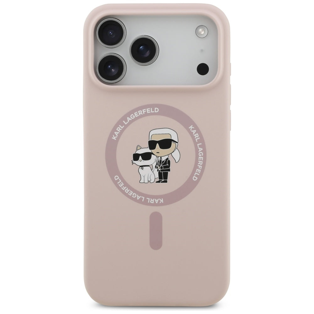 MagSafe cover til Apple iPhone 17 Pro Max, Karl Lagerfeld, Ring Karl & Choupette, Pink