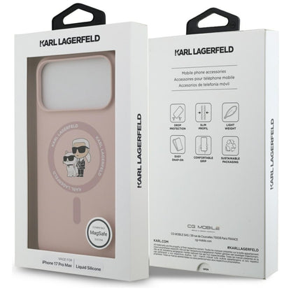 MagSafe cover til Apple iPhone 17 Pro Max, Karl Lagerfeld, Ring Karl & Choupette, Pink