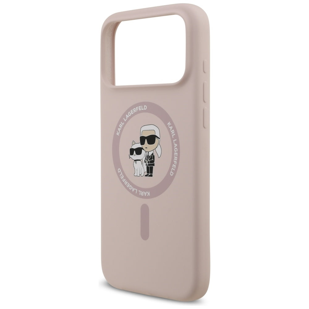 MagSafe cover til Apple iPhone 17 Pro Max, Karl Lagerfeld, Ring Karl & Choupette, Pink