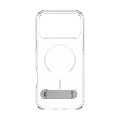 MagSafe cover til Apple iPhone 17 Pro Max, PanzerGlass, Care Feature Kickstand, Transparent Hvid