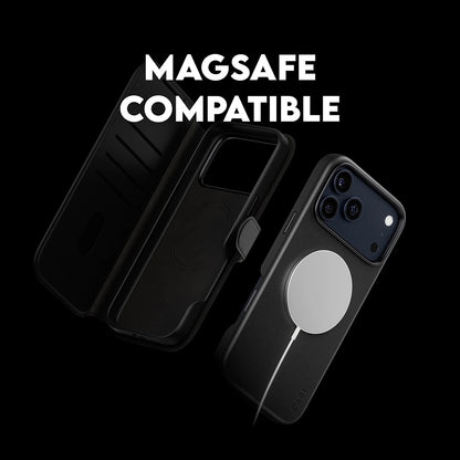 MagSafe cover til Apple iPhone 17 Pro Max, PanzerGlass, Care Feature Tango Two-in-One, Sort