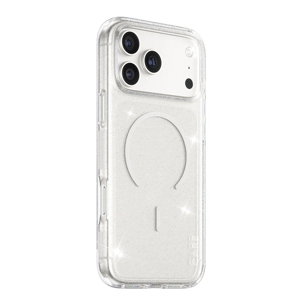 MagSafe cover til Apple iPhone 17 Pro Max, PanzerGlass, Care Urban Explorer Star Lit, Transparent Hvid