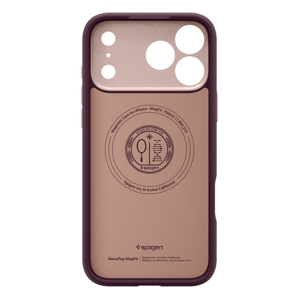 MagSafe cover til Apple iPhone 17 Pro Max, Spigen, Caseology Nano Pop, Kirsebærrød