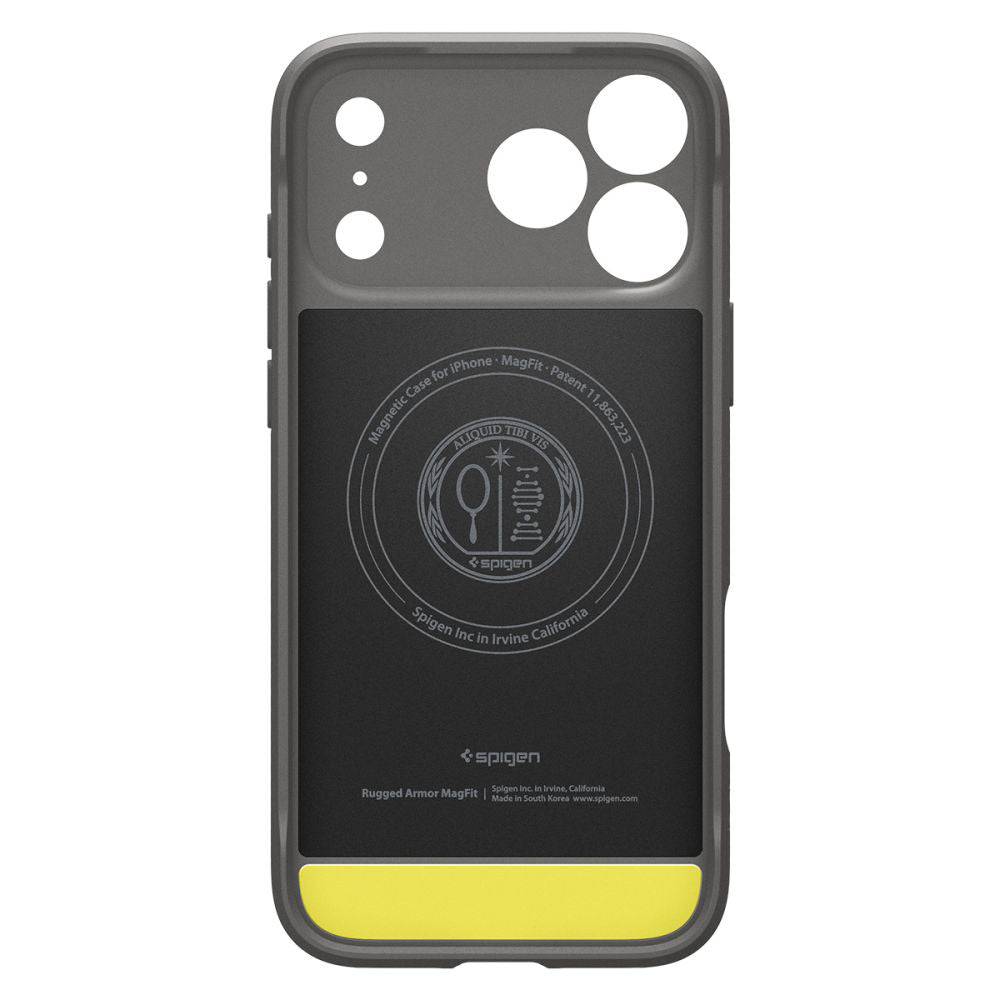 MagSafe cover til Apple iPhone 17 Pro Max, Spigen, Rugged Armor, Grå