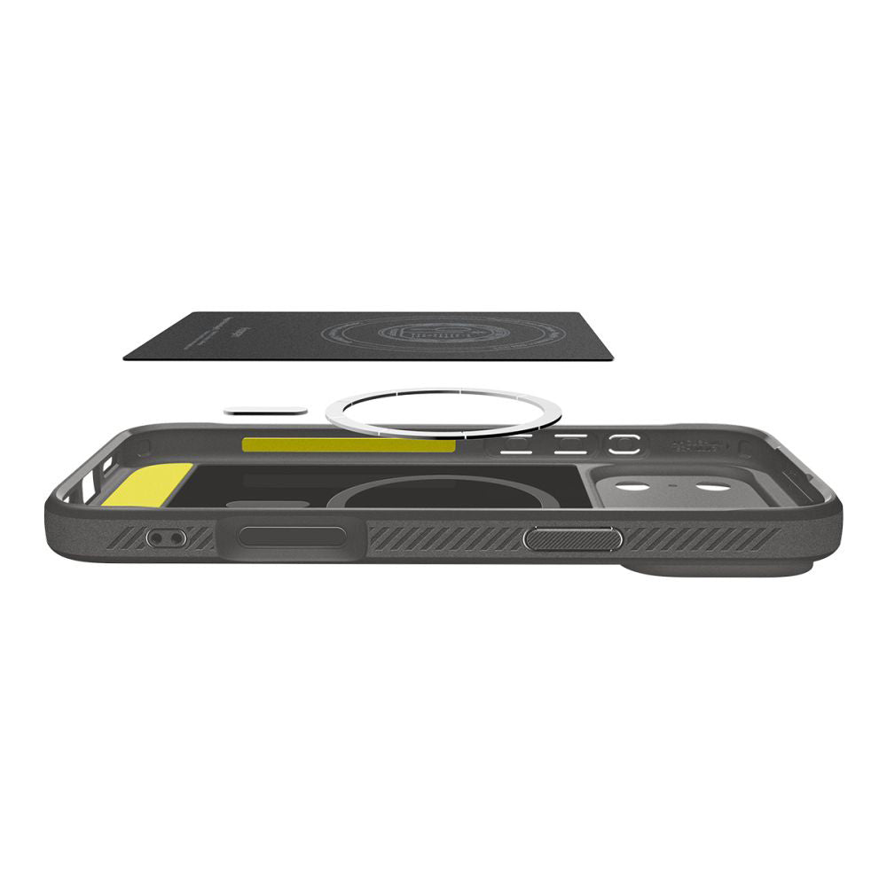 MagSafe cover til Apple iPhone 17 Pro Max, Spigen, Rugged Armor, Grå