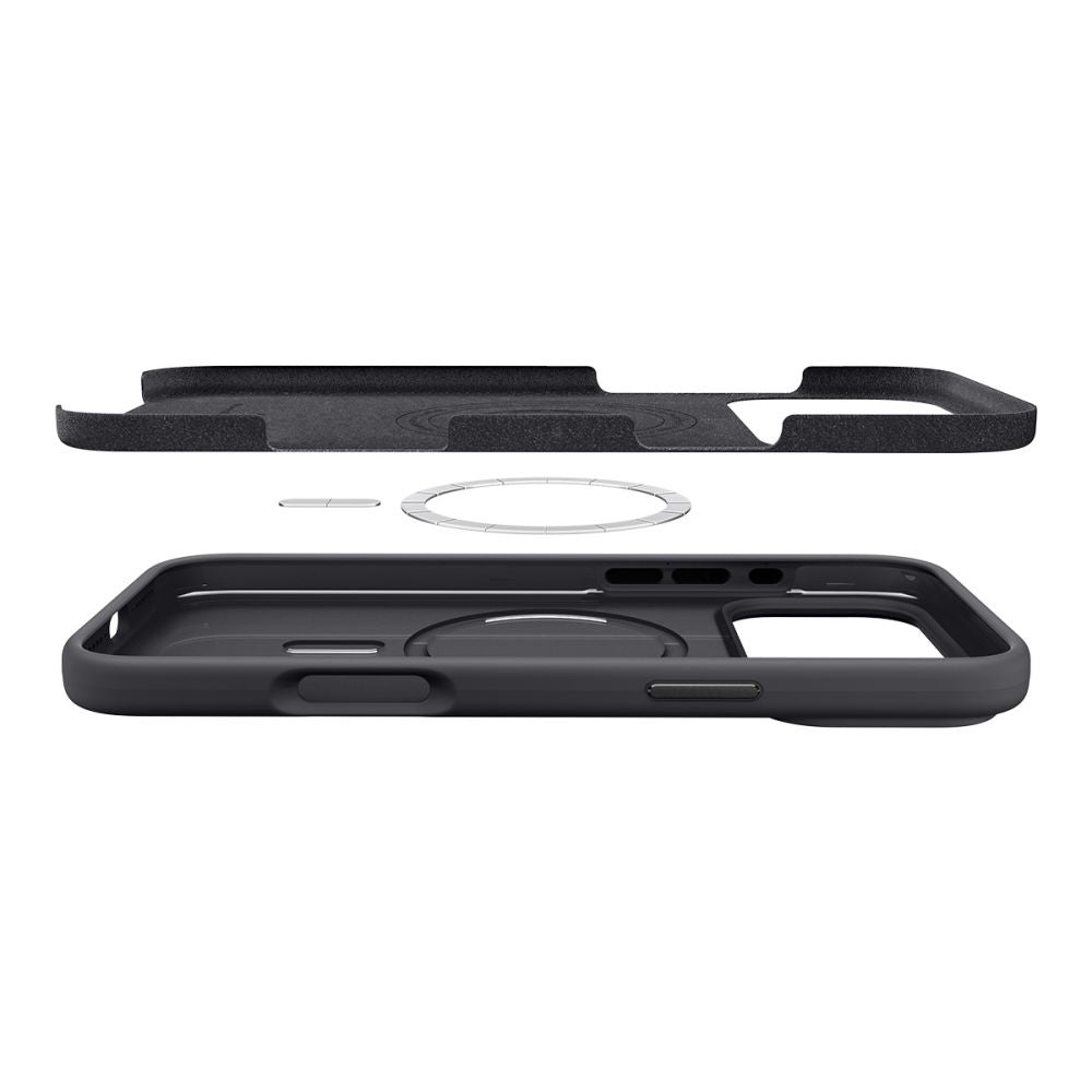 MagSafe cover til Apple iPhone 17 Pro Max, Spigen, Silicone Fit, Sort