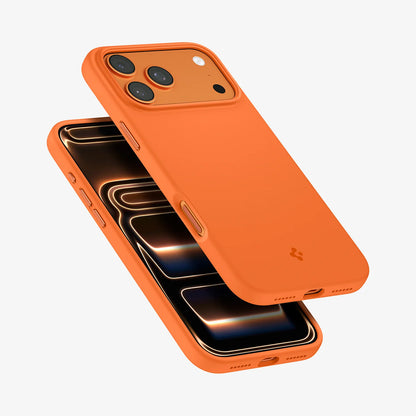 MagSafe-etui til Apple iPhone 17 Pro Max, Spigen, Silicone Fit, Orange ACS11378