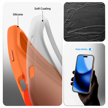 MagSafe-etui til Apple iPhone 17 Pro Max, Spigen, Silicone Fit, Orange ACS11378