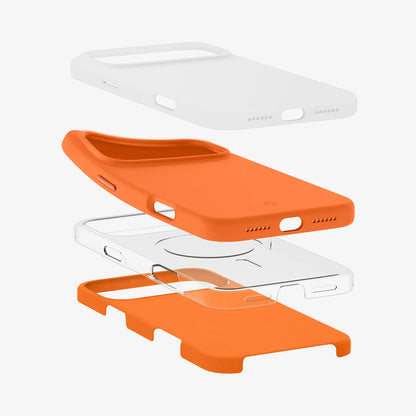 MagSafe-etui til Apple iPhone 17 Pro Max, Spigen, Silicone Fit, Orange ACS11378