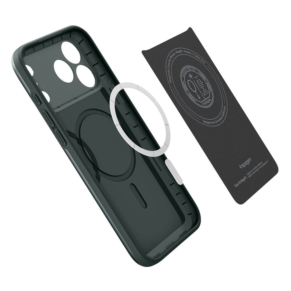 MagSafe-etui til Apple iPhone 17 Pro Max, Spigen, Thin Fit, Grøn ACS10275