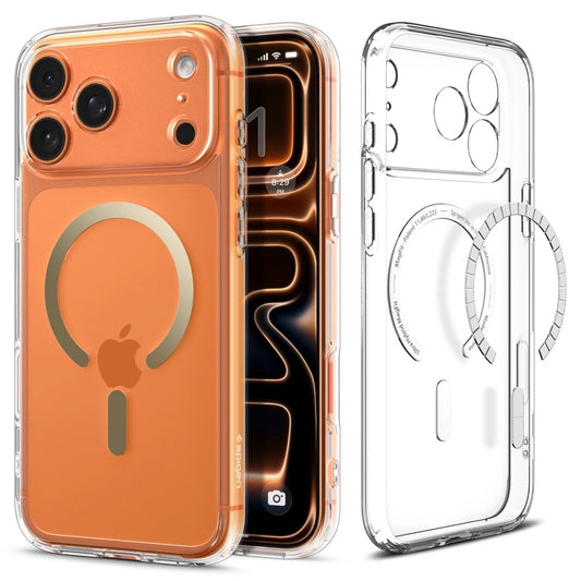 MagSafe cover til Apple iPhone 17 Pro Max, Spigen, Ultra Hybrid, Gennemsigtig Guld