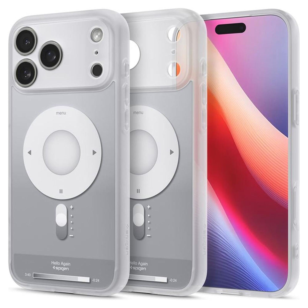 MagSafe cover til Apple iPhone 17 Pro Max, Spigen, Ultra Hybrid Classic, Sølvfarvet