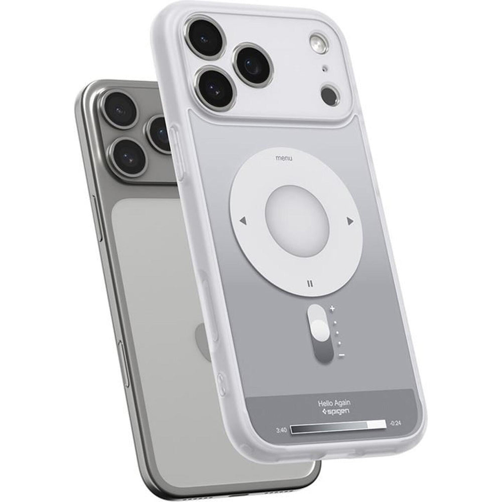 MagSafe cover til Apple iPhone 17 Pro Max, Spigen, Ultra Hybrid Classic, Sølvfarvet