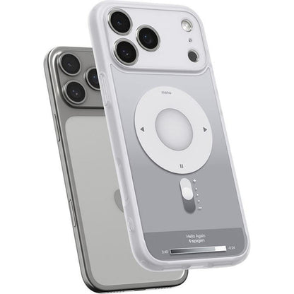 MagSafe cover til Apple iPhone 17 Pro Max, Spigen, Ultra Hybrid Classic, Sølvfarvet