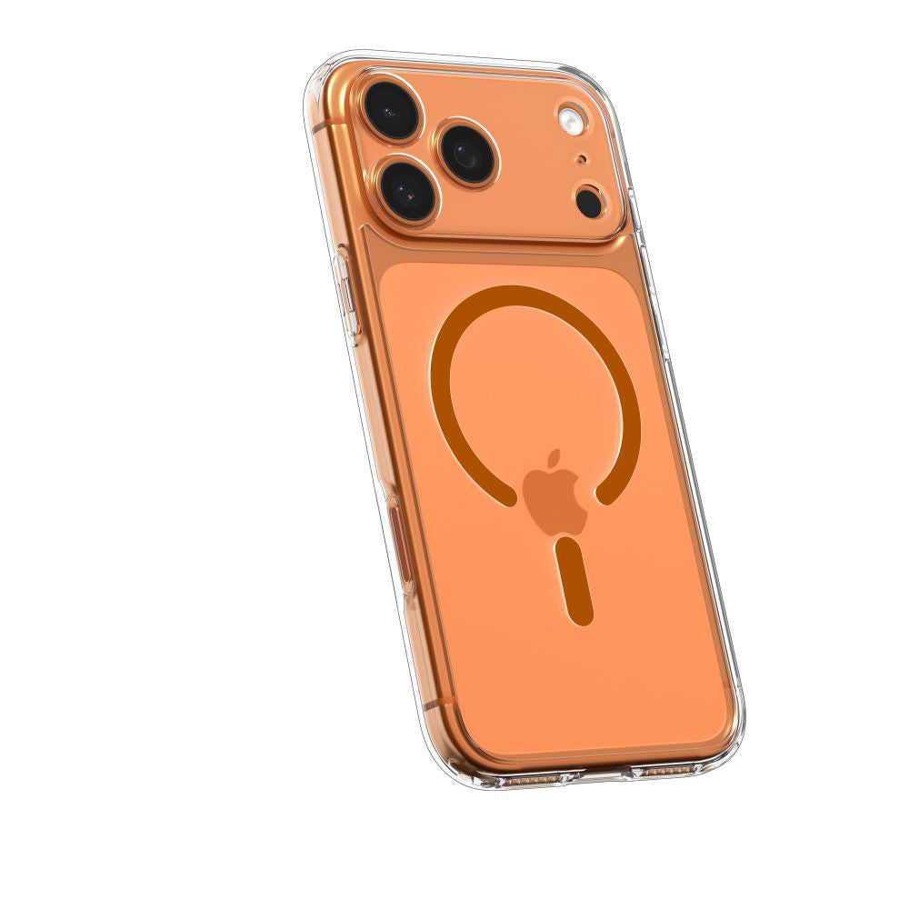 MagSafe cover til Apple iPhone 17 Pro Max, Spigen, Ultra Hybrid, Gennemsigtig Orange