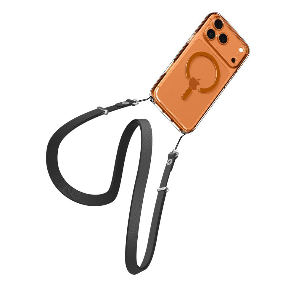 MagSafe cover til Apple iPhone 17 Pro Max, Spigen, Ultra Hybrid, Gennemsigtig Orange