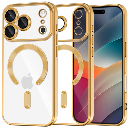 MagSafe cover til Apple iPhone 17 Pro Max, Techsuit, Luxury Crystal, Gylden