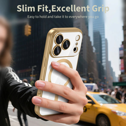 MagSafe cover til Apple iPhone 17 Pro Max, Techsuit, Luxury Crystal, Mørkegrøn