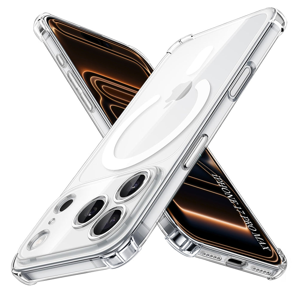 MagSafe cover til Apple iPhone 17 Pro Max, Techsuit, Stødsikker, Gennemsigtig