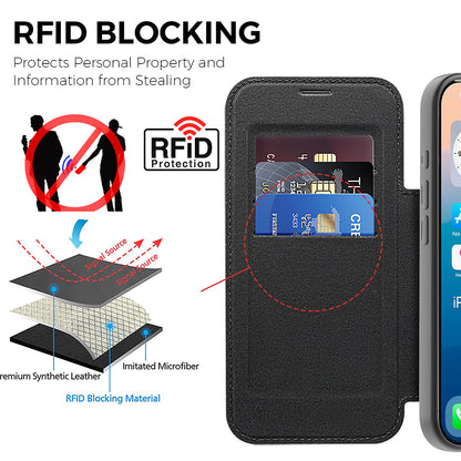 MagSafe cover til Apple iPhone 17 Pro Max, Techsuit, SmartMag Book, Grøn