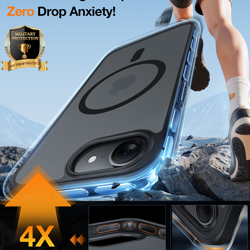 MagSafe cover til Apple iPhone 17 Pro Max, Torras, Guardian, Orange