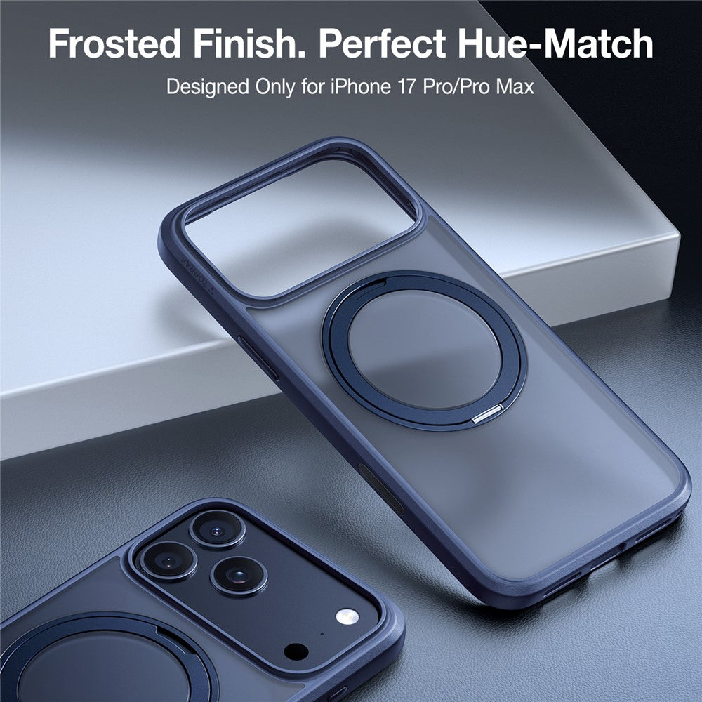 MagSafe cover til Apple iPhone 17 Pro Max, Torras, Ostand Pro, Blå