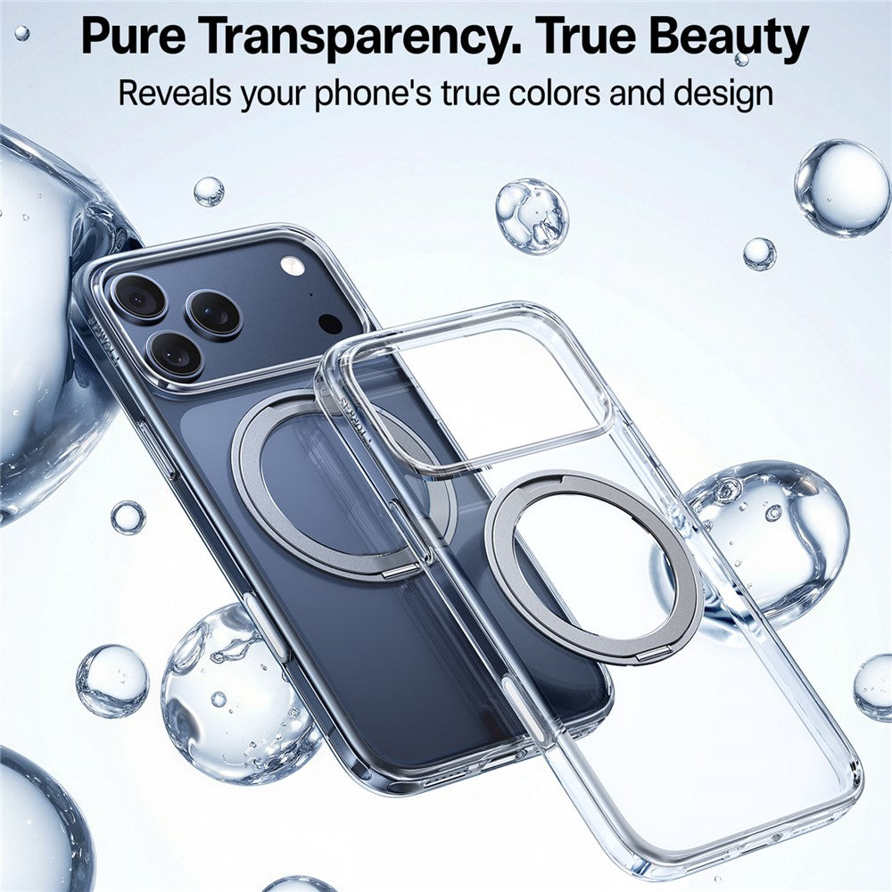 MagSafe cover til Apple iPhone 17 Pro Max, Torras, Ostand Pro, Gennemsigtig