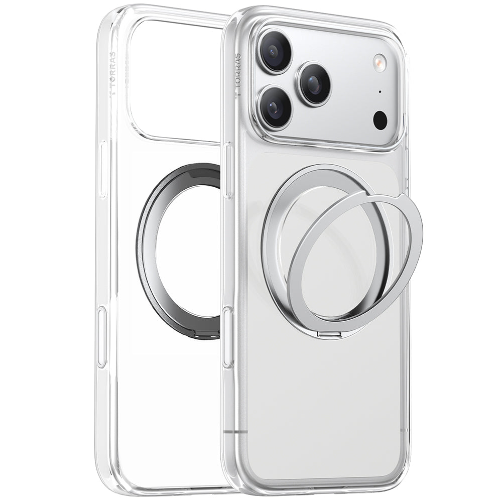MagSafe cover til Apple iPhone 17 Pro Max, Torras, Ostand Pro, Gennemsigtig
