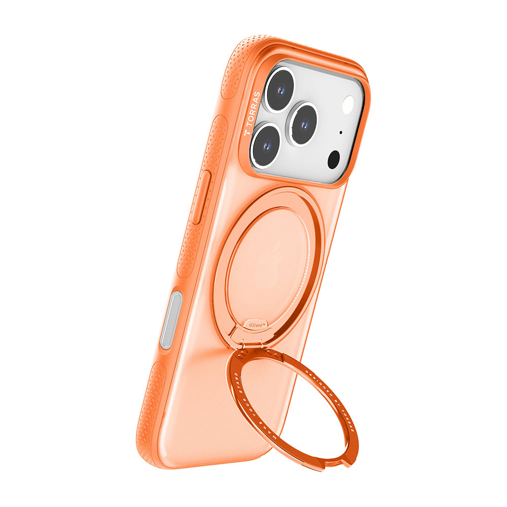 MagSafe cover til Apple iPhone 17 Pro Max, Torras, Ostand R Fitness, Orange