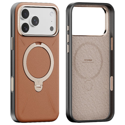 MagSafe cover til Apple iPhone 17 Pro Max, Torras, QPRO Leather, Brun