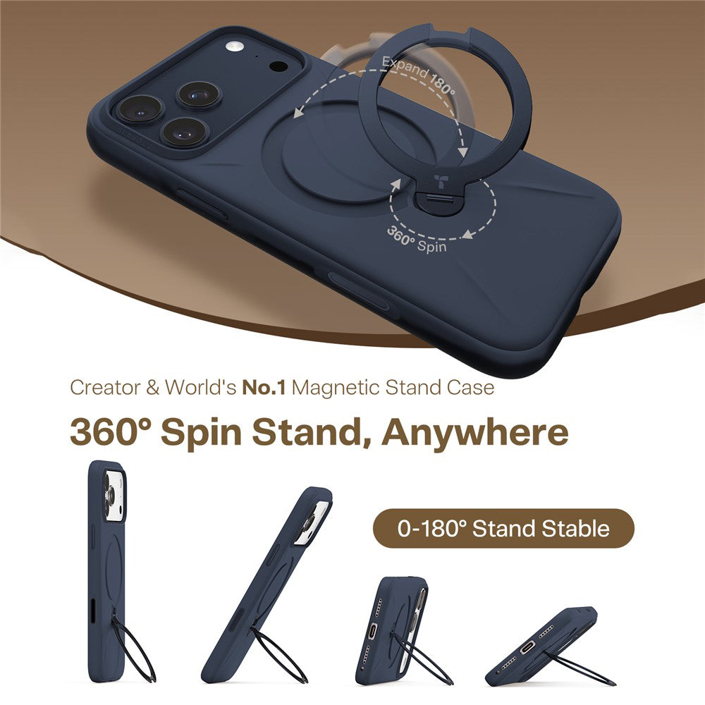 MagSafe cover til Apple iPhone 17 Pro Max, Torras, QPRO Silicone, Blå