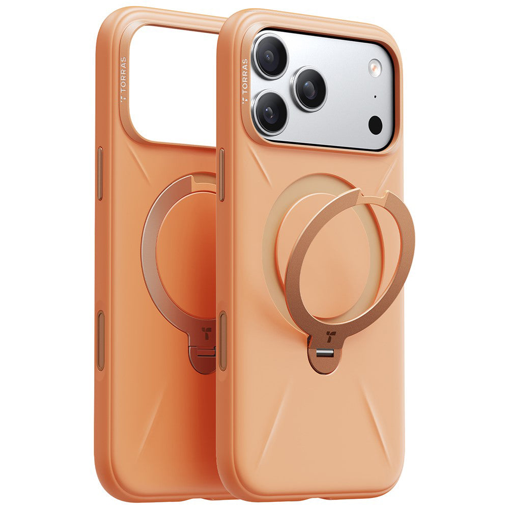 MagSafe cover til Apple iPhone 17 Pro Max, Torras, QPRO Silicone, Orange