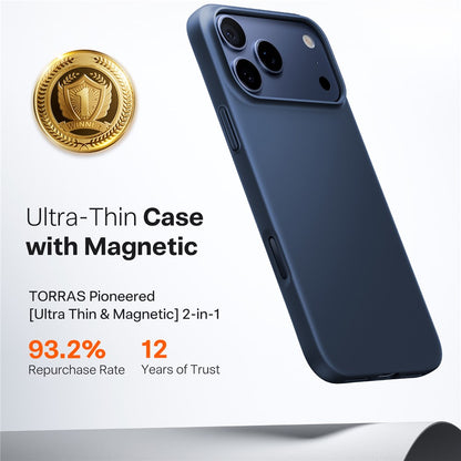 MagSafe cover til Apple iPhone 17 Pro Max, Torras, SlimFit, Blå