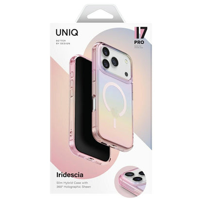 MagSafe cover til Apple iPhone 17 Pro Max, UNIQ, Iridescia MagClick, Pastelblå