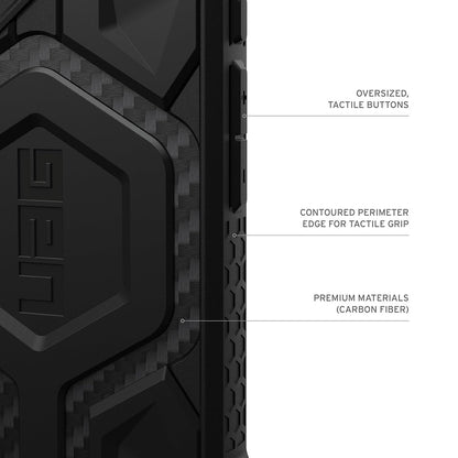 MagSafe cover til Apple iPhone 17 Pro Max, Urban Armor Gear, Monarch Pro Carbon, Sort