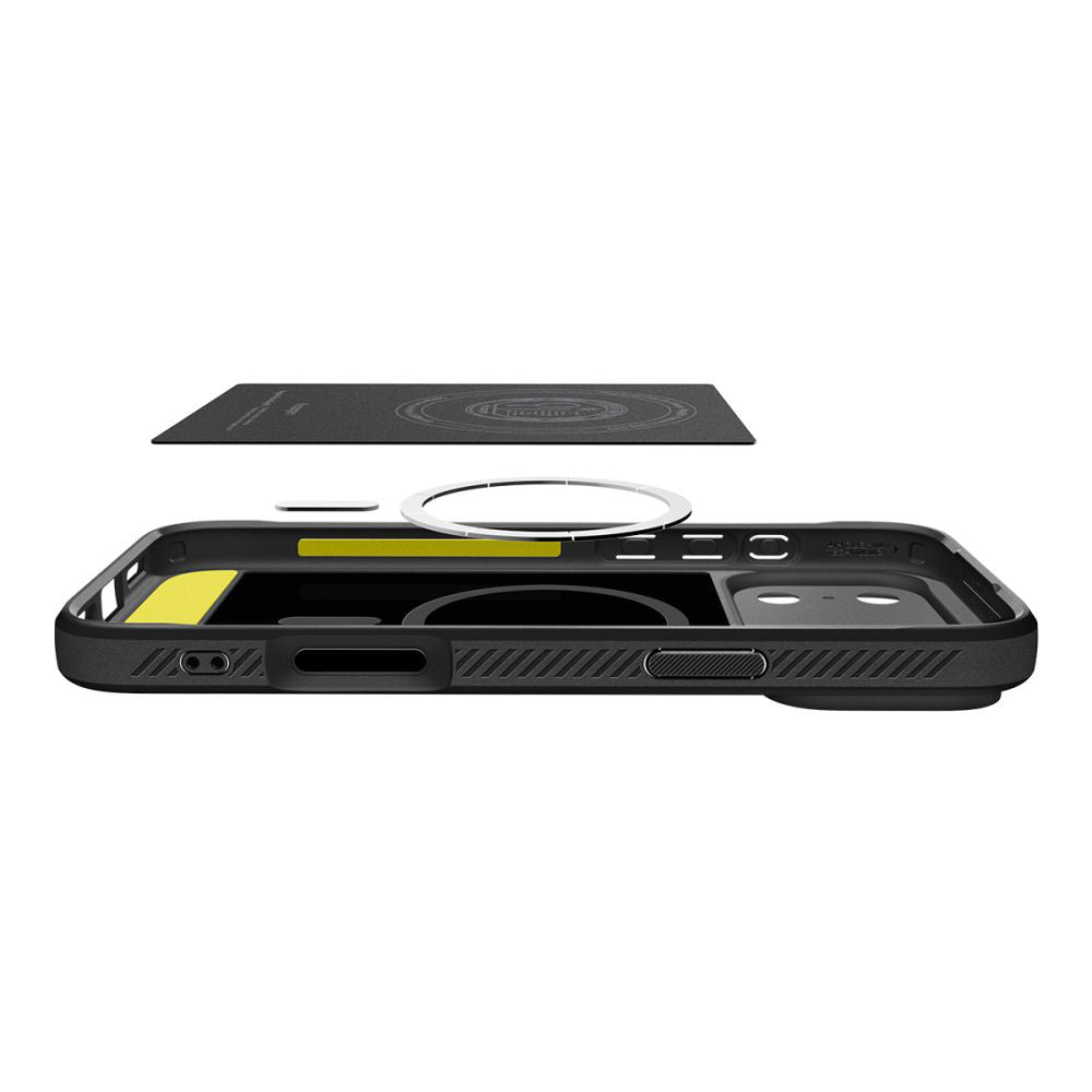 MagSafe cover til Apple iPhone 17 Pro, Spigen, Rugged Armor, Mat Sort