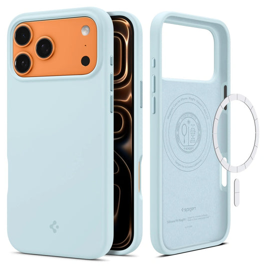 MagSafe cover til Apple iPhone 17 Pro, Spigen, Silicone Fit, Blå