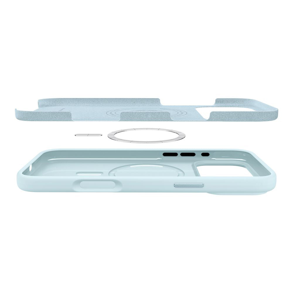 MagSafe cover til Apple iPhone 17 Pro, Spigen, Silicone Fit, Blå