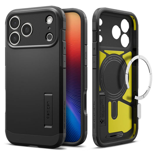 MagSafe cover til Apple iPhone 17 Pro, Spigen, Tough Armor T, Sort