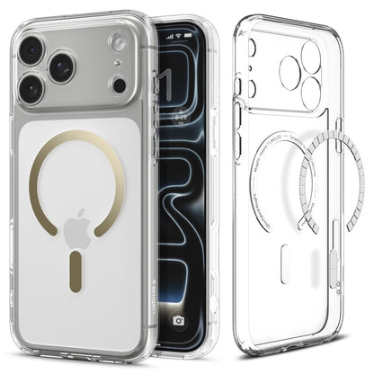 MagSafe cover til Apple iPhone 17 Pro, Spigen, Ultra Hybrid, Gennemsigtig Guld