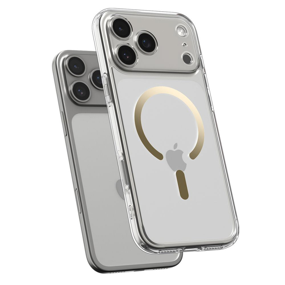 MagSafe cover til Apple iPhone 17 Pro, Spigen, Ultra Hybrid, Gennemsigtig Guld