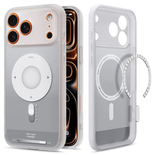 MagSafe cover til Apple iPhone 17 Pro, Spigen, Ultra Hybrid Classic, Sølvfarvet